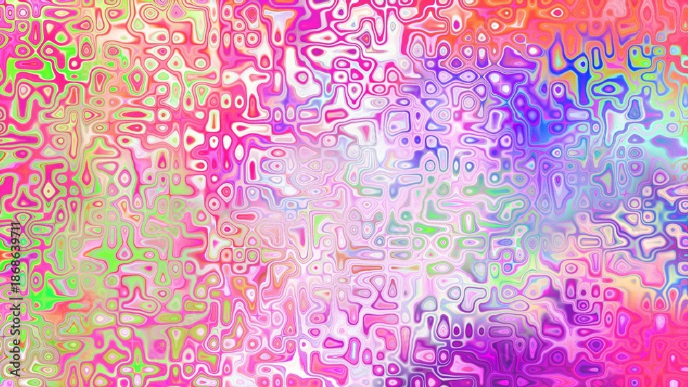 Obraz premium Abstract organic cellular texture with soft purple and pink tones, fluid mosaic pattern and dreamy digital surface