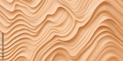 A natural brown wood texture background features a weathered grain pattern and old timber plank surface resembling a dry desert sand dune design