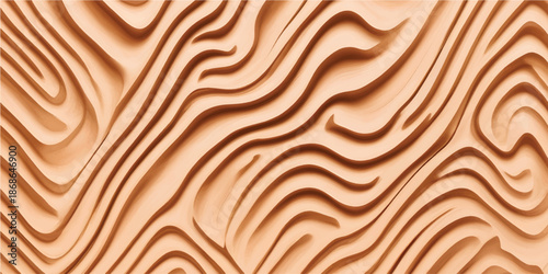 A brown oak wood texture background features a natural grain pattern with dry ripples and waves across a weathered wooden surface