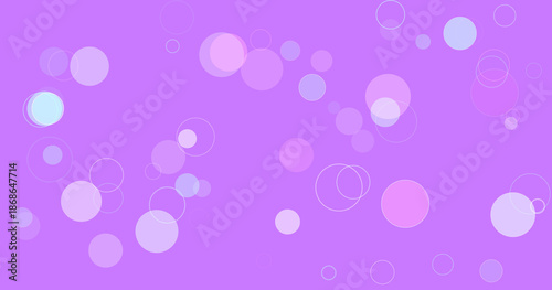 Vibrant purple bubble background