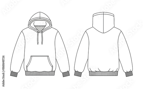 Hoodie with Front Pocket and Drawstrings sweatshirt