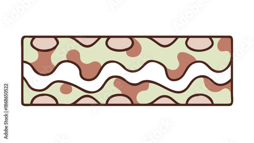 Illustrated portrait of a divine figure surrounded by lotus flowers Vector