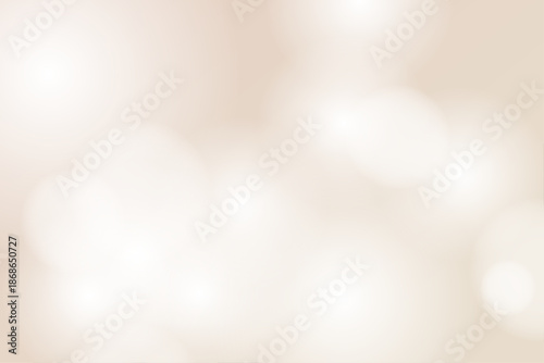 光と丸いぼかしが重なる淡い茶色の幻想的な抽象背景イラスト