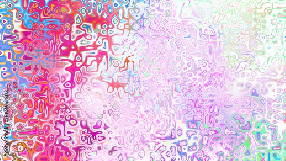 Fototapeta premium Abstract organic cellular texture with soft purple and pink tones, fluid mosaic pattern and dreamy digital surface