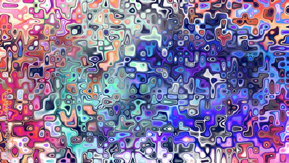 Fototapeta premium Abstract organic cellular texture with soft purple and pink tones, fluid mosaic pattern and dreamy digital surface