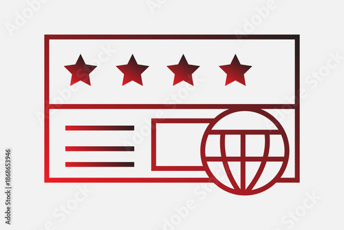 This icon represents global feedback or web-based services.