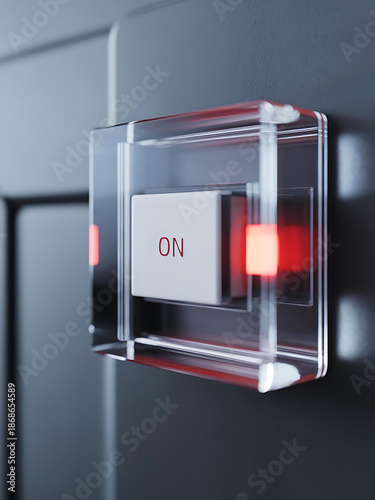 Modern Minimalistic Light Switch with Innovative Design for Smart Home Lighting Control and Aesthetic Decor