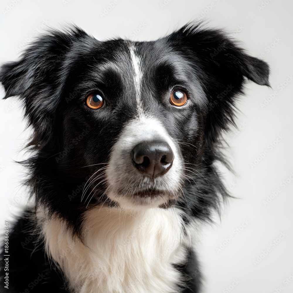 Fototapeta premium Cão isolado em fundo branco