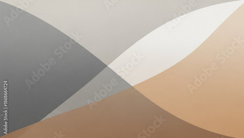 Modern abstract background with neutral beige and gray shapes
