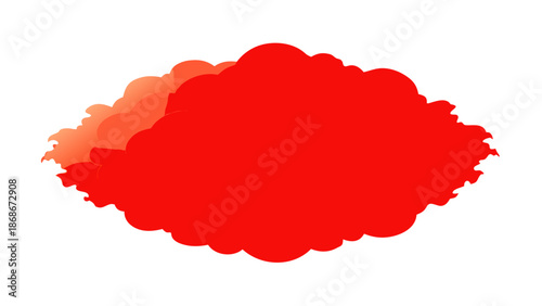 Cloud isolated on white background Vector