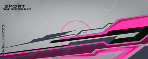 Abstract sporty background with exclusive colors. Abstract racing graphic design, vector design for vehicle wrap, t-shirt, jersey, gamer, esport, racing car, rally