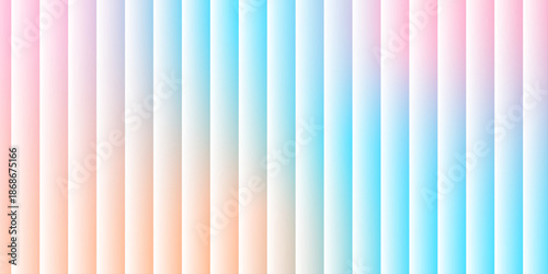 light multicolor Vertical Stripes outside Spotlight Effect abstract background. creating a sense of depth motion and modern digital energy. Abstract corrugated PVC texture effect. Blue wall elements. 
