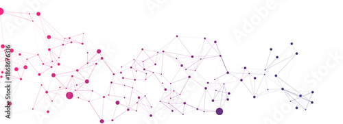 Abstract Network Connections  Technology Banner Background