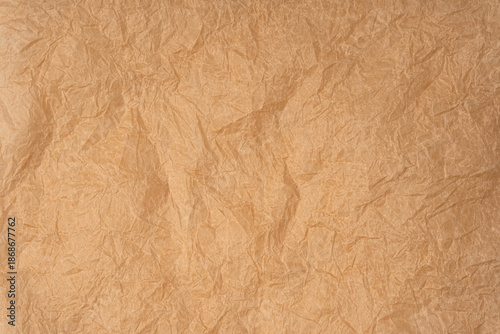 Crumpled paper as background. Top view.