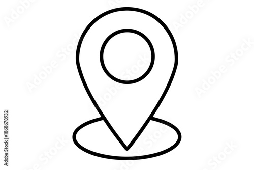 Free Download Hand Drawn Map Pin Location Icon for Travel, City, and Navigation Design - GFXLoad