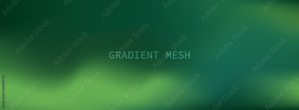 Obraz premium Abstract blurred gradient mesh background in green.