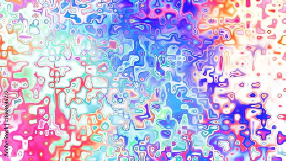 Fototapeta premium Abstract organic cellular texture with soft purple and pink tones, fluid mosaic pattern and dreamy digital surface