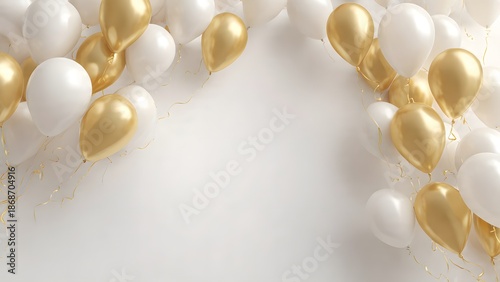 Golden Grace — Elegant Luxury Birthday Template on Matte White