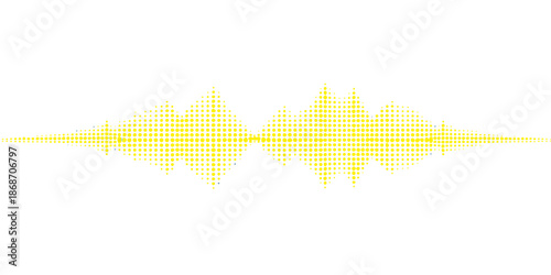 Abstract music background featuring a blue digital sound wave vector illustration with electronic frequency pulse lines and an audio equalizer waveform design for a modern technology backdrop