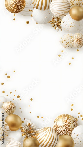 Golden Grace — Elegant Luxury Birthday Template on Matte White