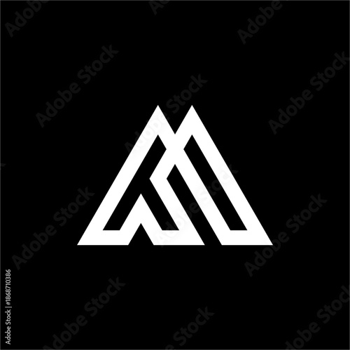 Intertwined lines form the letters MT or TM in the shape of a continuous mountain/peak. It expresses peak achievement, clarity, and precision.