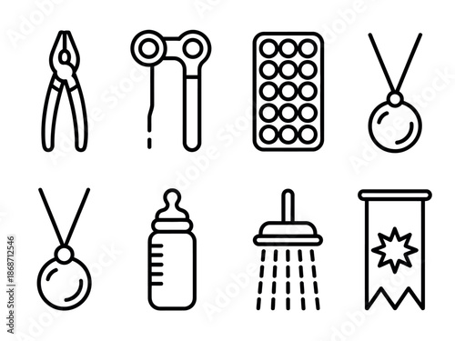 Baby Care and Jewelry Icons