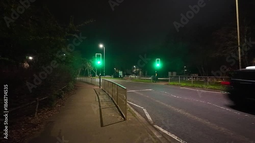 POV handheld shot walking in Bishops Stortford