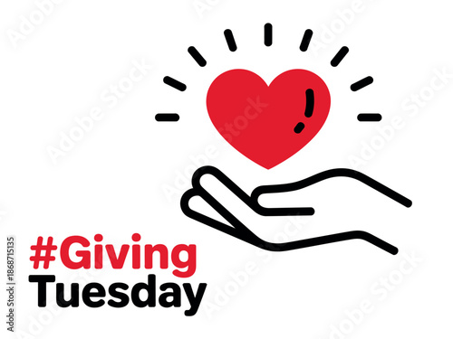 Giving Tuesday Charity Event Symbol
