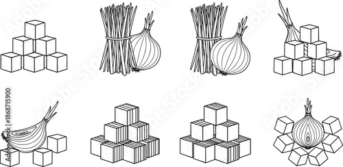 Technical Industry Line Icon Set Featuring Heart Rate Monitoring Battery Charging Temperature Measurement Security Shield Data Analysis Tools And Growth Chart