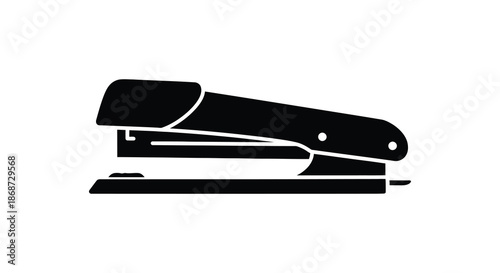 A striking black and white image showcasing a common office supply in silhouette