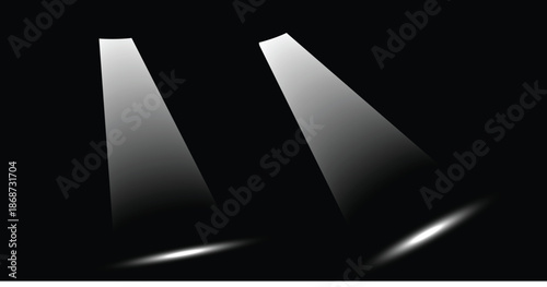 Dramatic Spotlight Beams
