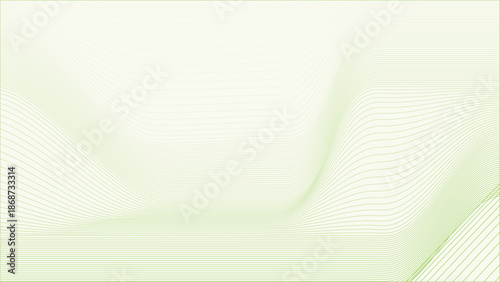 Eco Abstract Wavy Green Background