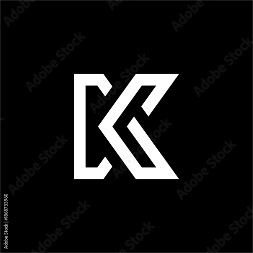 The interlocking letters KG or GK form a strong, open structure, symbolizing strong partnerships, connectivity, and fundamental growth.