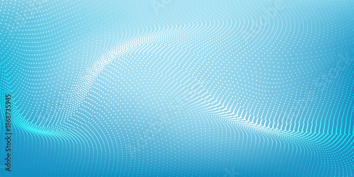 Dot textured abstract background with a smooth gradient transitioning from light sky blue simple