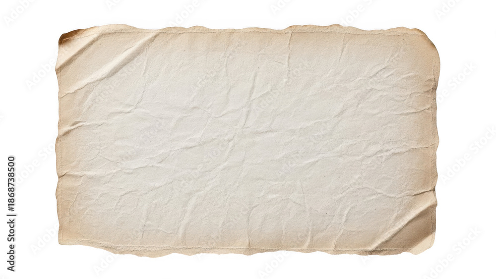 Obraz premium Vintage paper texture isolated on transparent background