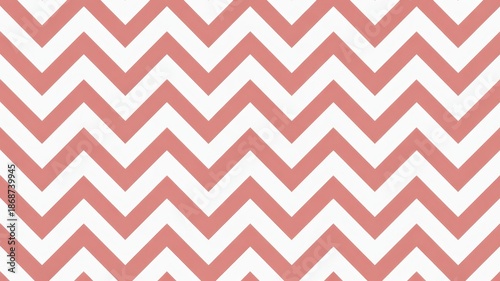 A pink and white chevron pattern on a fabric or wallpaper background