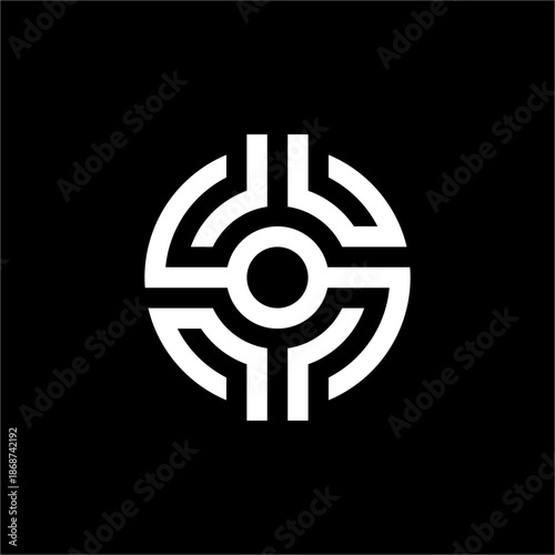 A circular S-shaped monogram with quadrant cuts. Symbolizing decentralized security, global connectivity, and a precise financial network.