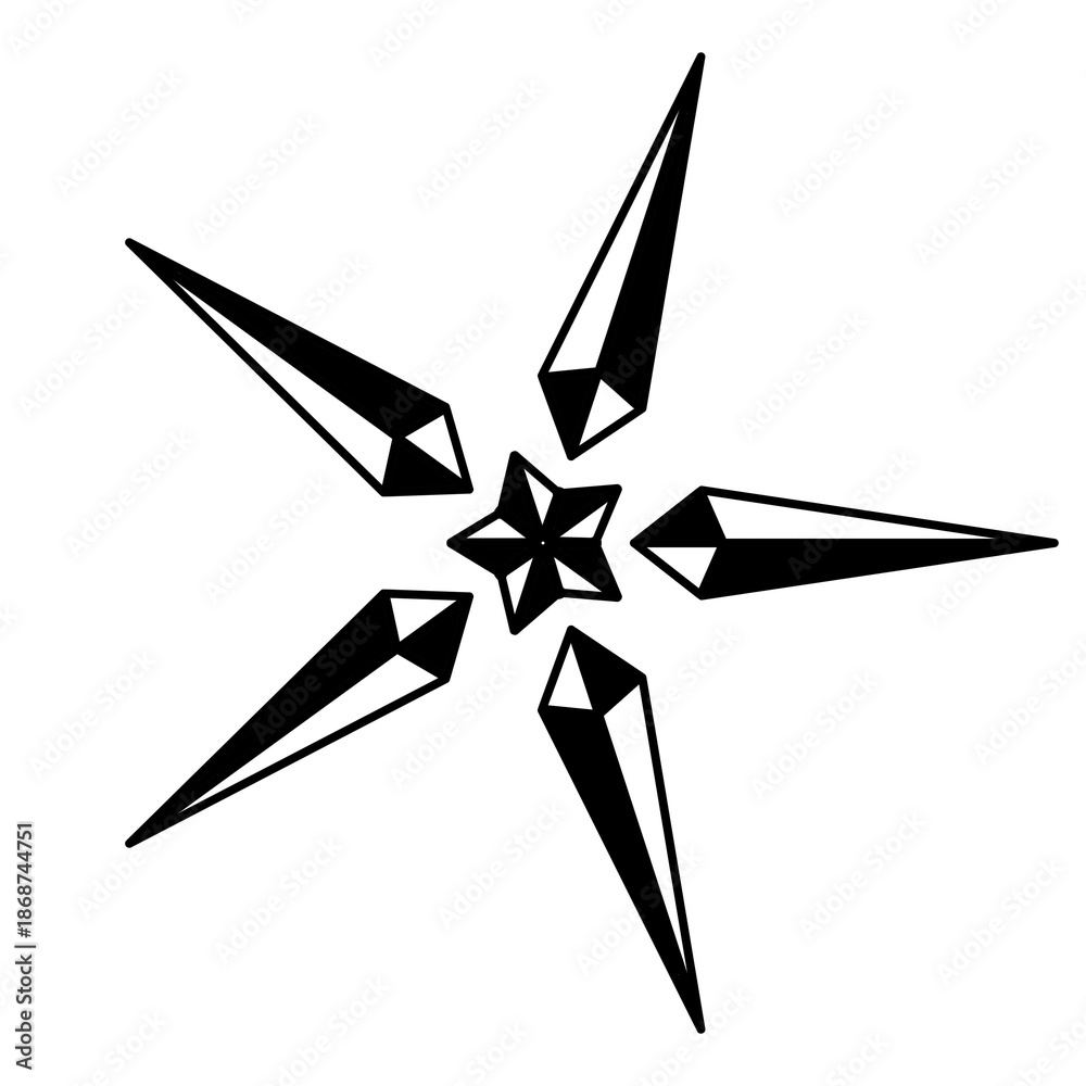 Fototapeta premium compass rose flower