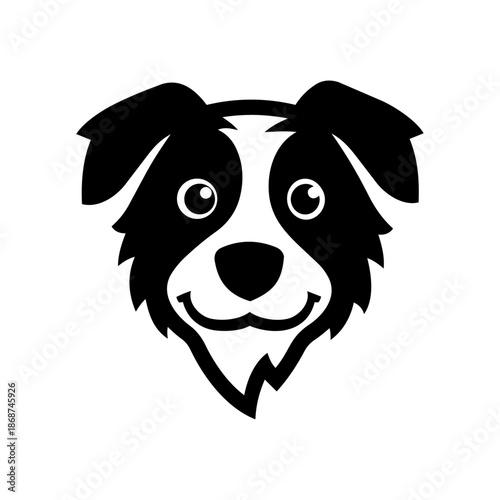 Smiling dog mascot head conveying loyalty, friendliness, trust, and positive emotional connection.