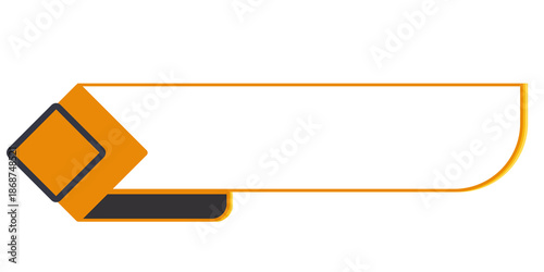 Foto Modern orange lower third