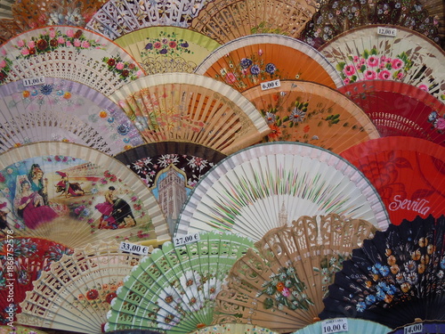  fan , Spain, Seville, Flamenco, Andalusia, Carmen