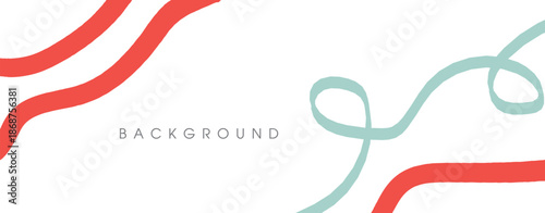 Vibrant abstract background with swirling red and green lines on white with colorful and dynamic and modern and style and trendy and creative