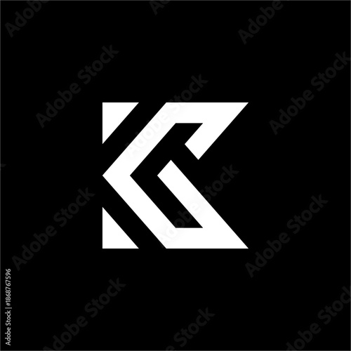 An abstract KG or GK letterform with sharp, angular movements. It represents forward trajectory, precision engineering, and elite performance.