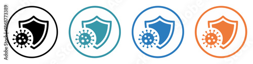 antivirus protection shield icon design
