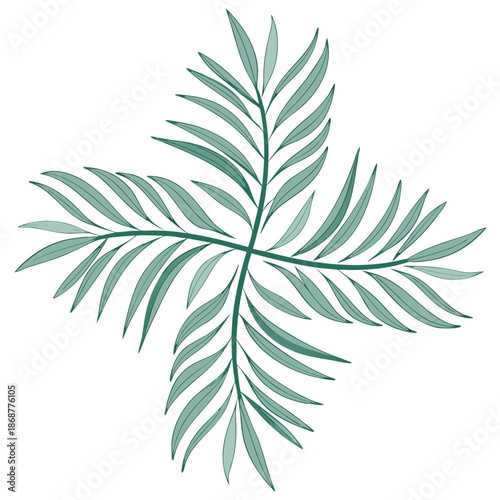 Decorative colorful vector illustration isolated on white background