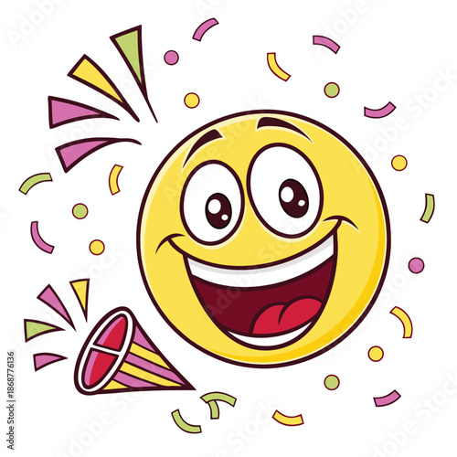 Decorative colorful vector illustration isolated on white background