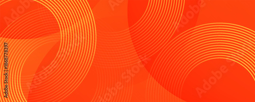 Abstract orange background with concentric circles, perfect for graphic design, web design, backgrounds, presentations, and digital art projects.