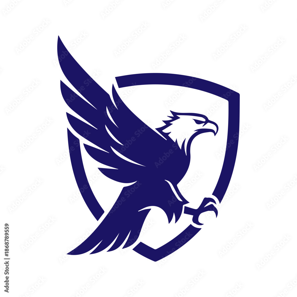Obraz premium Eagle and shield logo emblem design,