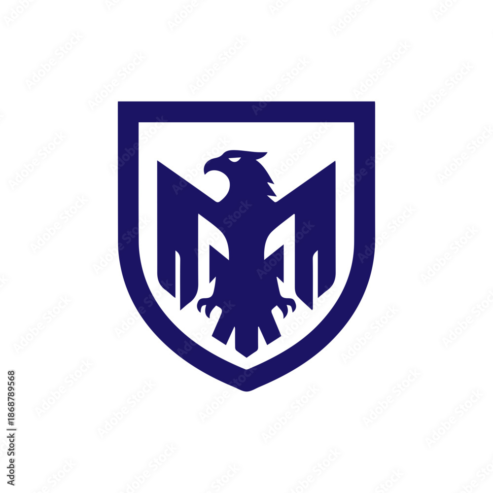 Fototapeta premium Eagle and shield logo emblem design,