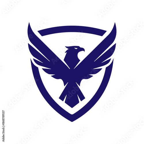  Eagle and shield logo emblem design,